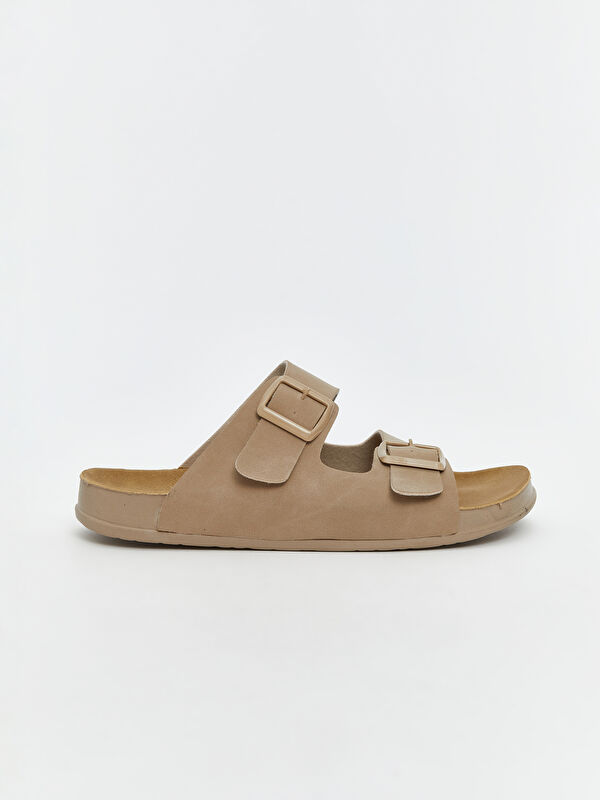 Süet Görünümlü Erkek Terlik - Görsel 3