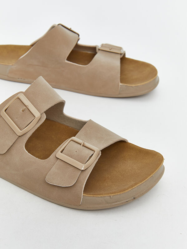 Süet Görünümlü Erkek Terlik - Görsel 4