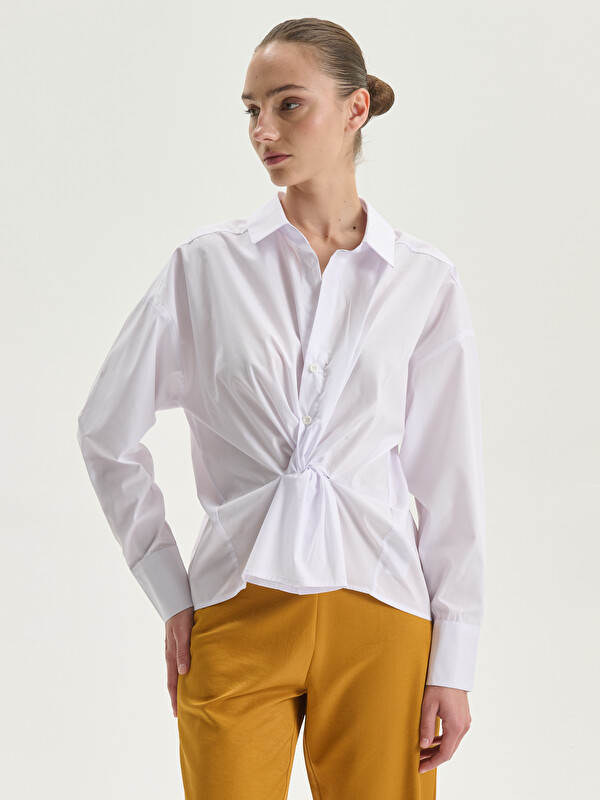 LCWAIKIKI Classic Gathered Detail Women's Shirt