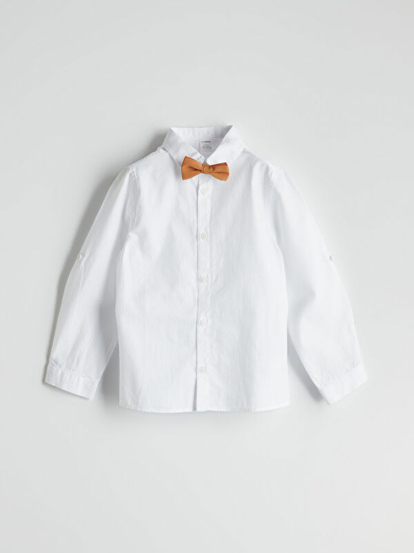 LCW Kids Papyonlu Basic Erkek Çocuk Gömlek