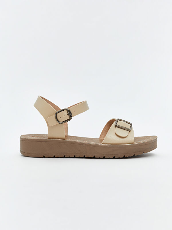 Bilekten Bağlamalı Kadın Sandalet - Görsel 3