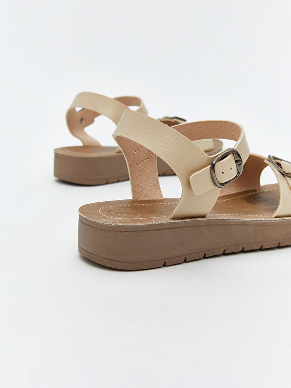 Bilekten Bağlamalı Kadın Sandalet - Görsel 6