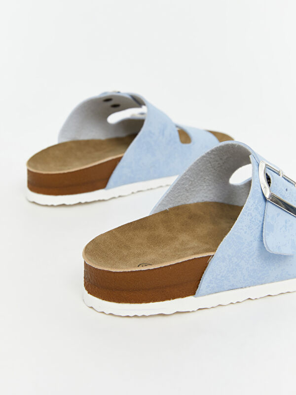 Lcw Steps Mavi Lcw Steps Çift Bantlı Kadın Terlik