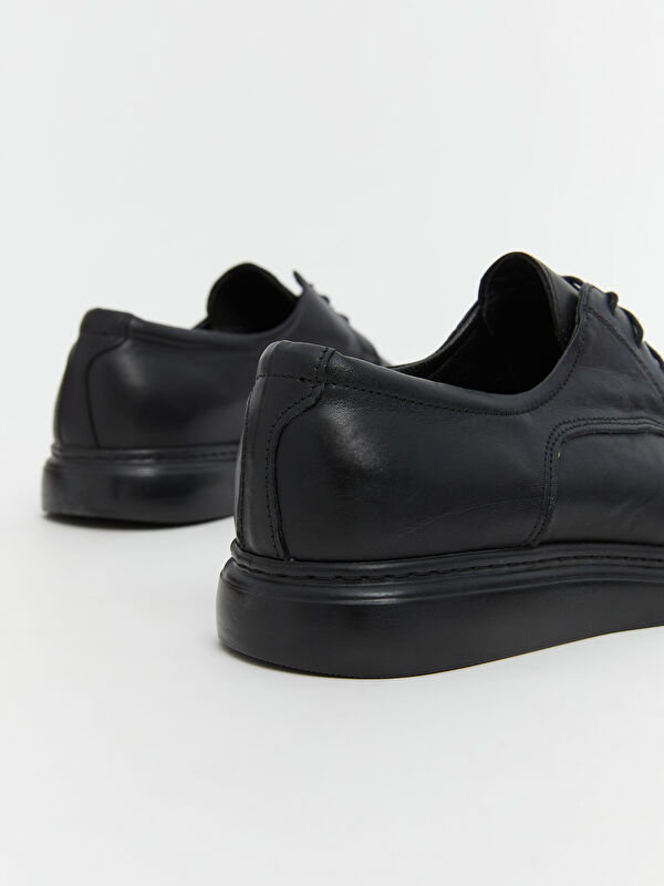 Bağcıklı Deri Görünümlü Erkek Klasik Ayakkabı - Görsel 6