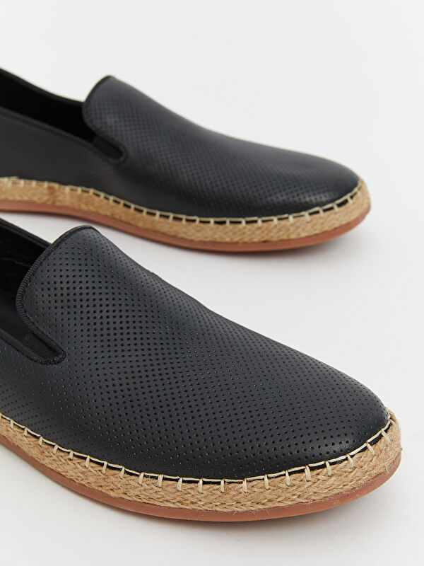 Hasır Tabanlı Erkek Loafer Ayakkabı - Görsel 4