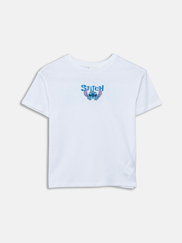 LCW Kids Bedrucktes Stitch T-Shirt für Mädchen