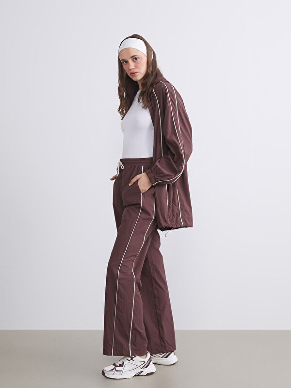 LCW Modest Beli Lastikli Geniş Paça Kadın Pantolon