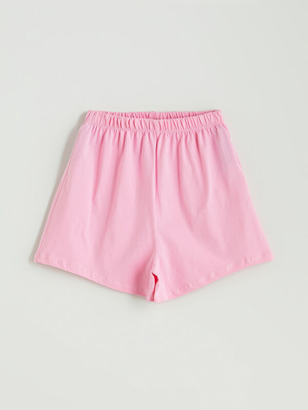 LCW Kids Beli Lastikli Basic Kız Çocuk Pijama Şort