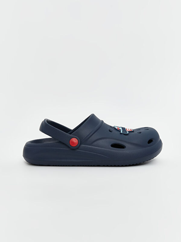 Lcw Steps Lacivert Lcw Steps Baskili Erkek Çocuk Plaj Sandaleti