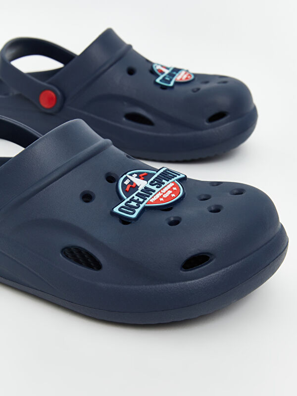 Lcw Steps Lacivert Lcw Steps Baskili Erkek Çocuk Plaj Sandaleti