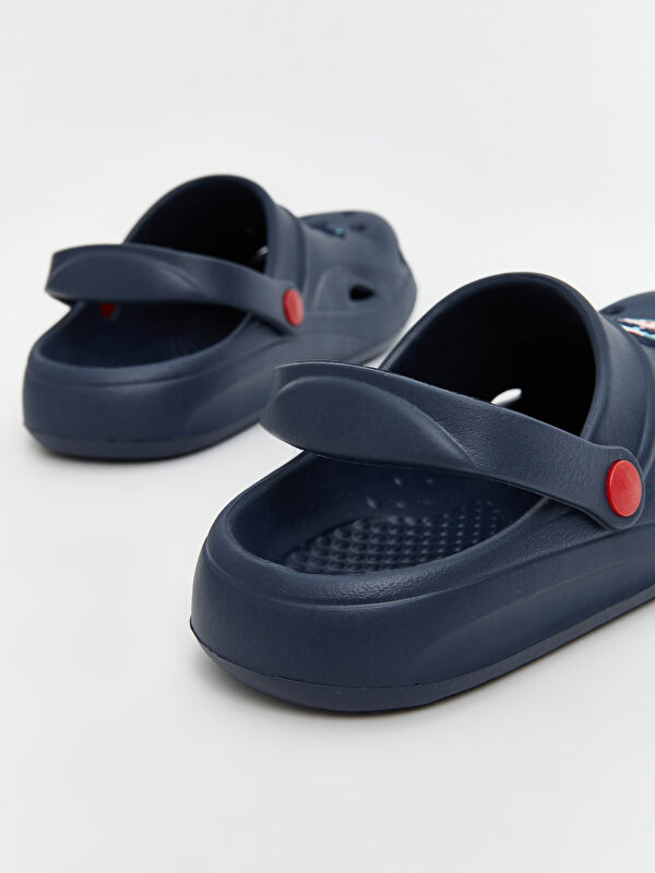 Lcw Steps Lacivert Lcw Steps Baskili Erkek Çocuk Plaj Sandaleti