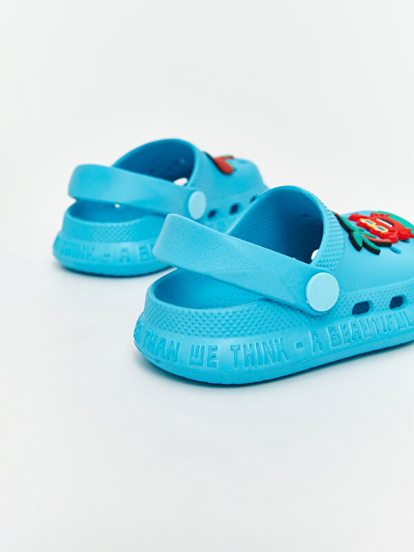 Lcw Steps Turkuaz Lcw Steps Baskili Erkek Bebek Plaj Sandaleti