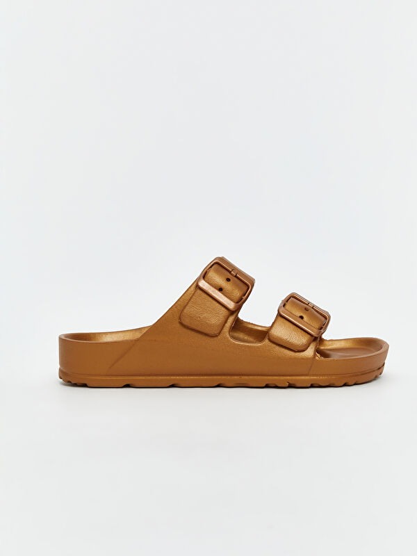 Lcw Steps Gri Lcw Steps Çift Bantlı Kadın Terlik