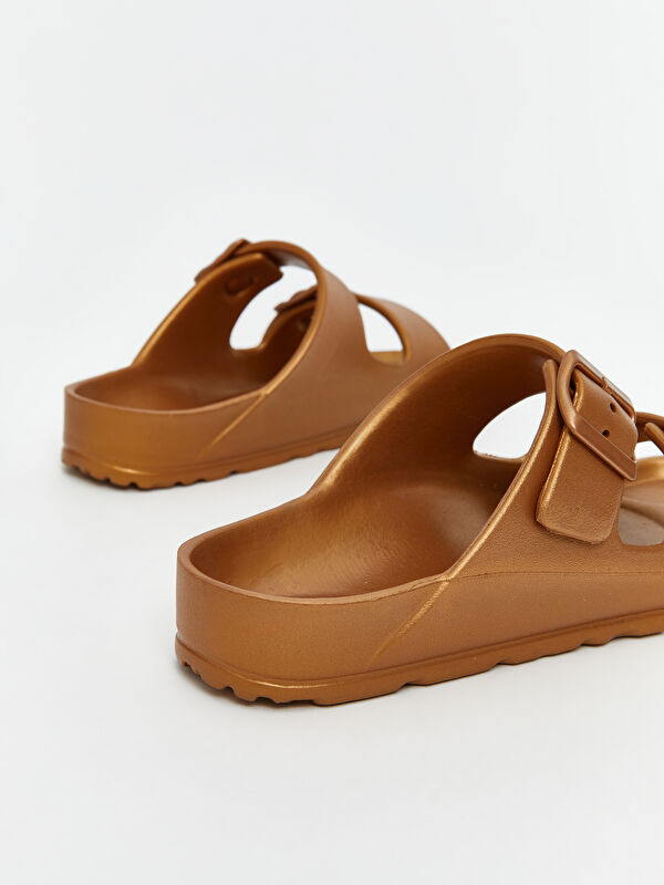 Lcw Steps Gri Lcw Steps Çift Bantlı Kadın Terlik