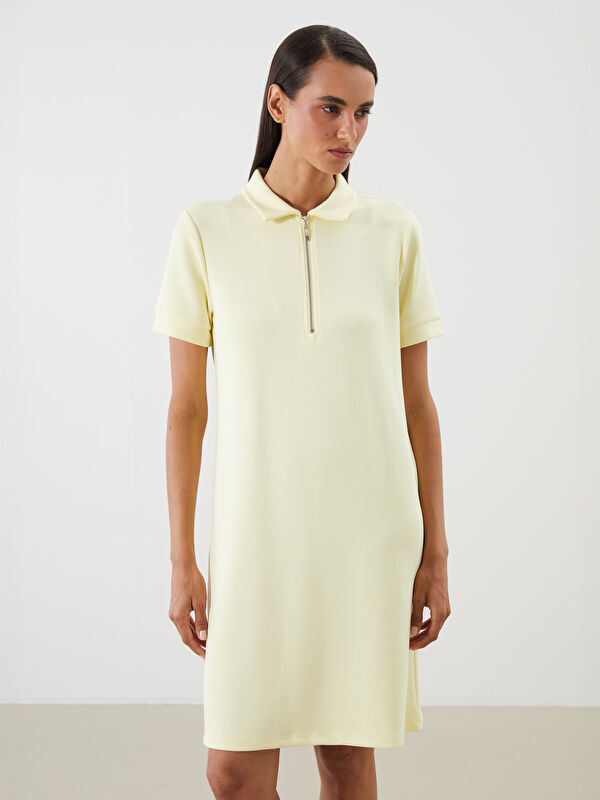 LCWAIKIKI Classic Polo Yaka Mini Elbise