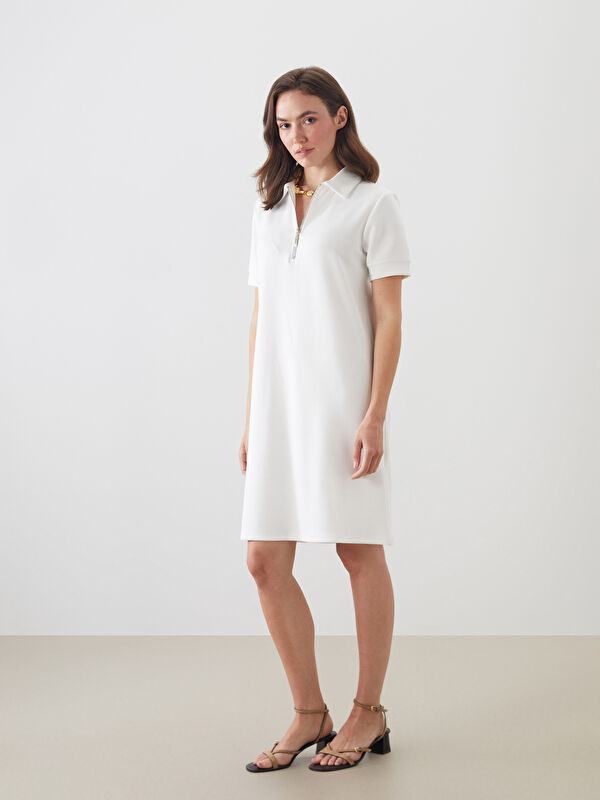 LCWAIKIKI Classic Polo Yaka Mini Elbise