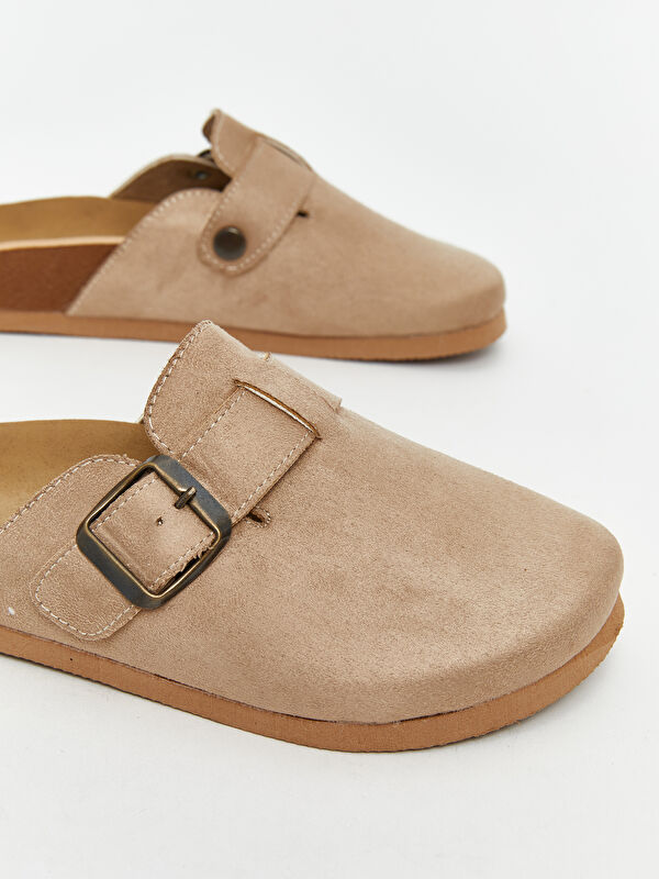 Lcw Steps Kahverengi Lcw Steps Süet Görünümlü Kız Çocuk Ev Terliği