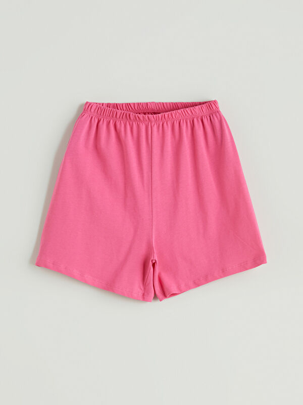 LCW Kids Beli Lastikli Basic Kız Çocuk Pijama Şort