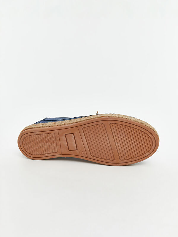 Hasır Tabanlı Erkek Espadril Ayakkabı - Görsel 5