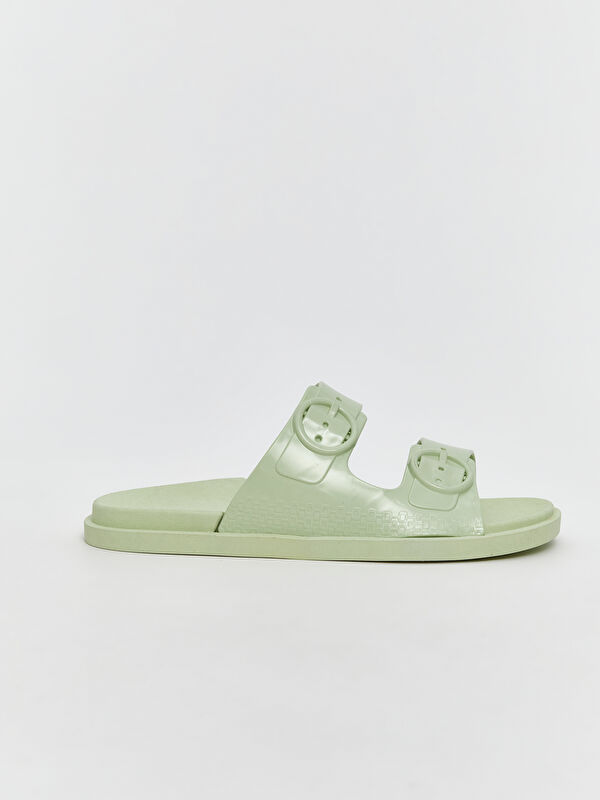 Çift Bantlı Kadın Terlik - Görsel 3