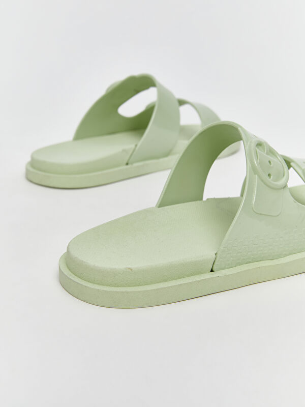 Çift Bantlı Kadın Terlik - Görsel 6