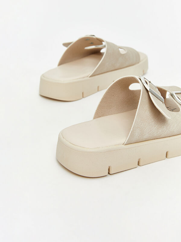 Lcw Steps Haki Lcw Steps Çift Bantlı Kadın Terlik