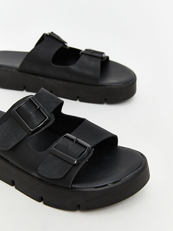 Lcw Steps Haki Lcw Steps Çift Bantlı Kadın Terlik