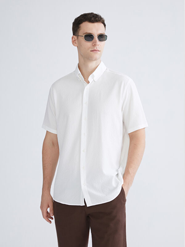 SOUTHBLUE Regular Fit Kısa Kollu Erkek Gömlek