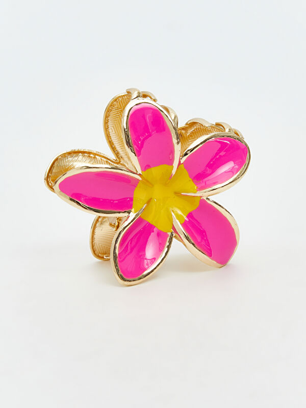 LCW JOY Floral Figured Women's Claw Clip