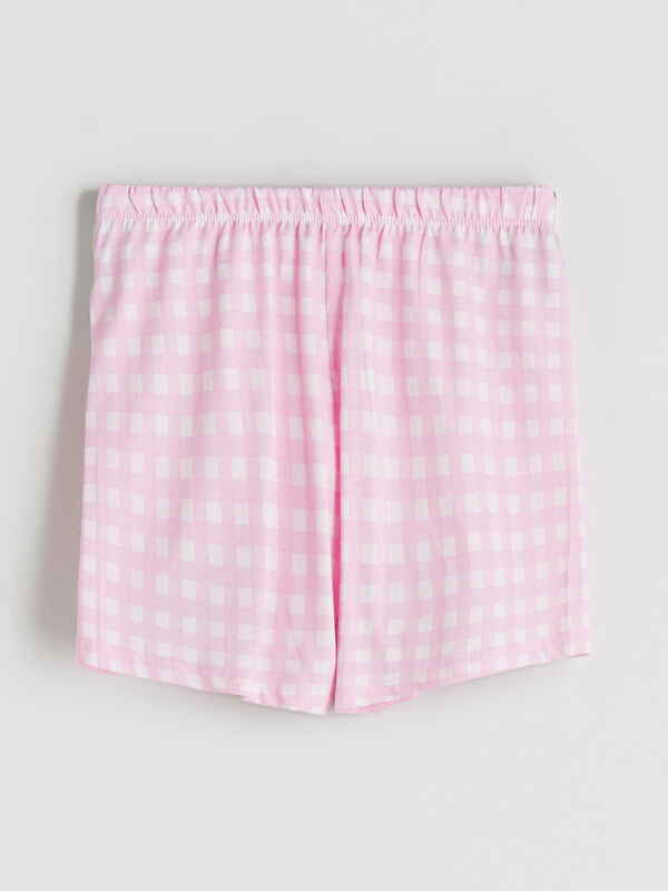 LCW Kids Beli Lastikli Kız Çocuk Pijama Şort