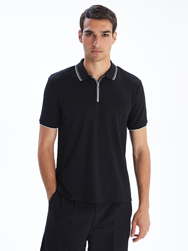 LCW Vision Polo Yaka Penye Erkek Tişört