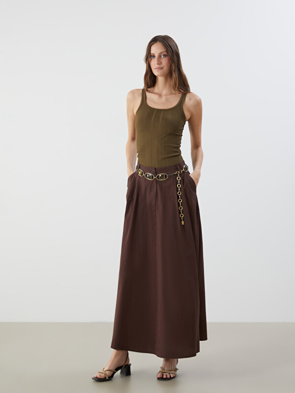 LCWAIKIKI Classic Standard Fit Pleated Skirt