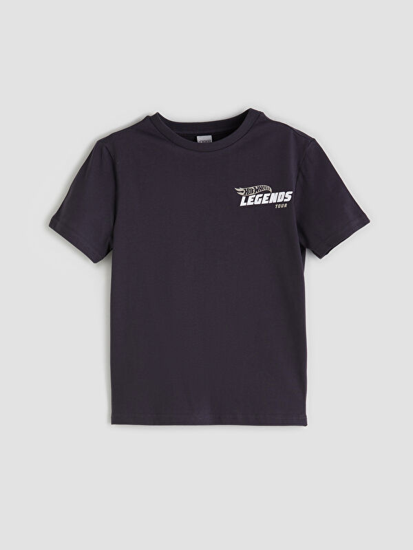 LCW Kids T-shirt Imprimé Hot Wheels pour Garçons à Col Rond