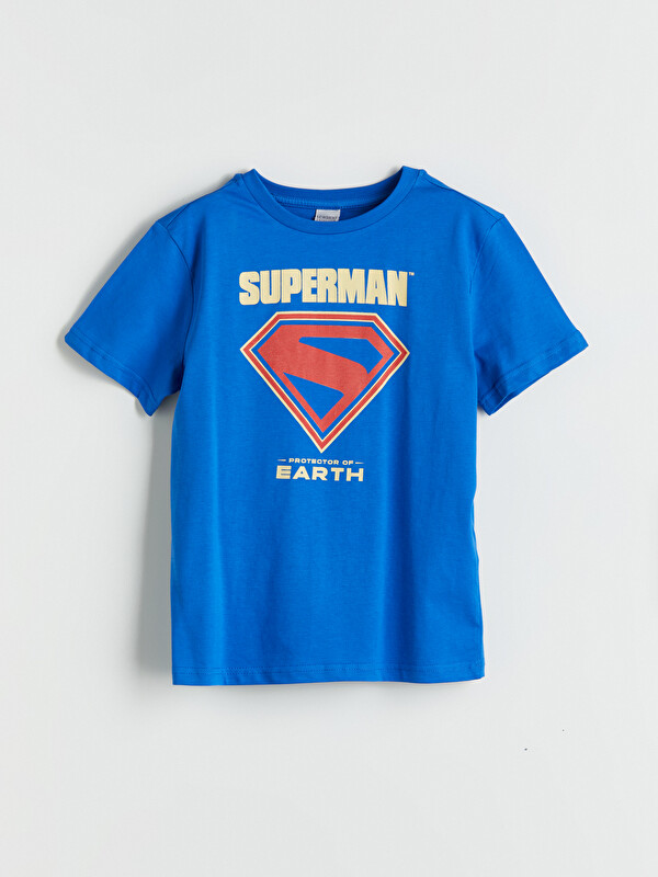 LCW Kids T-Shirt pour Garçons Imprimé Superman à Col Rond