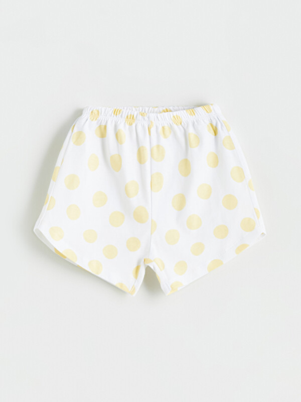 LCW baby Baskılı Kız Bebek Şort