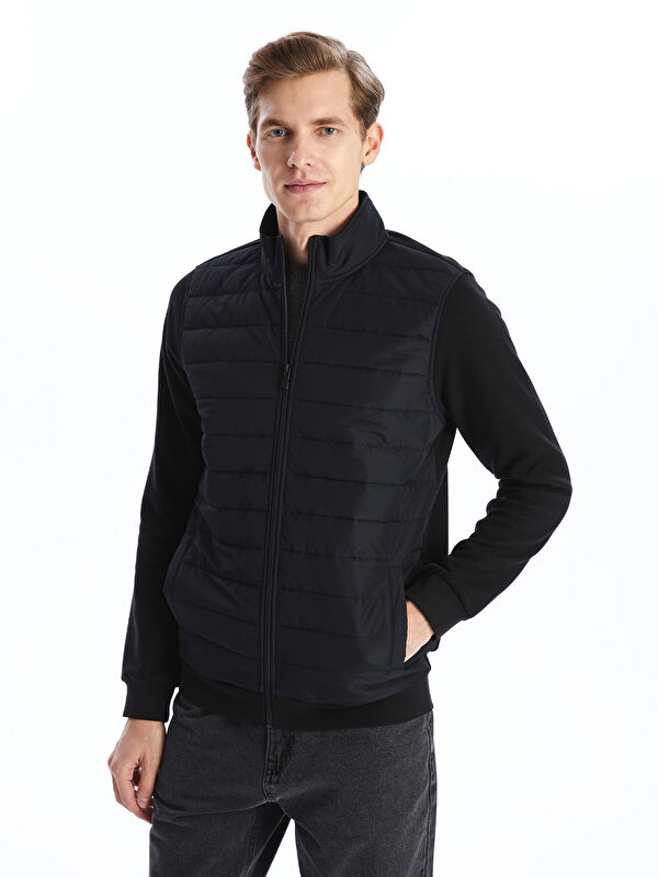 LCWAIKIKI Basic معطف أسود رجل