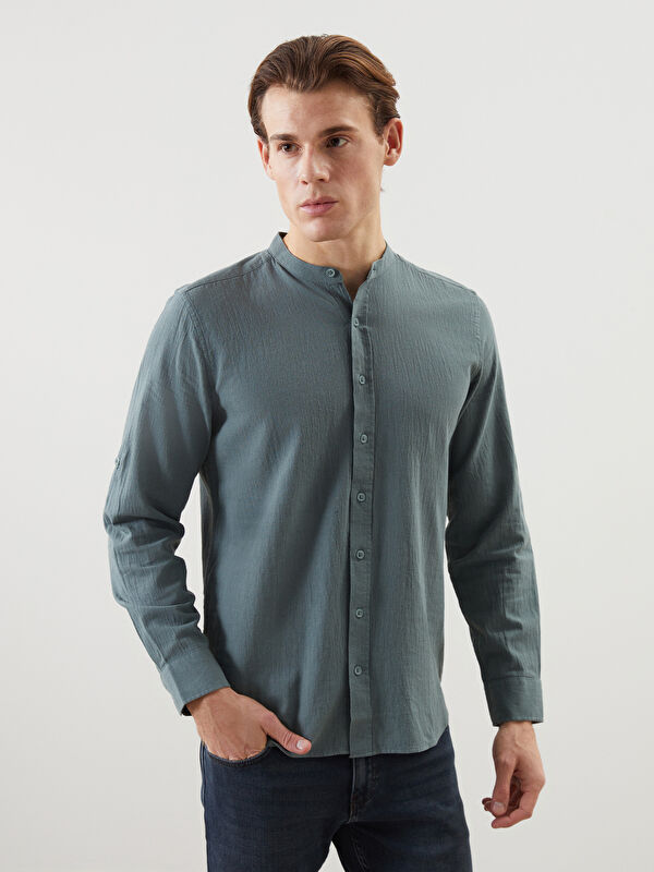 LCWAIKIKI Classic Regular Fit Hakim Yaka Erkek Gömlek