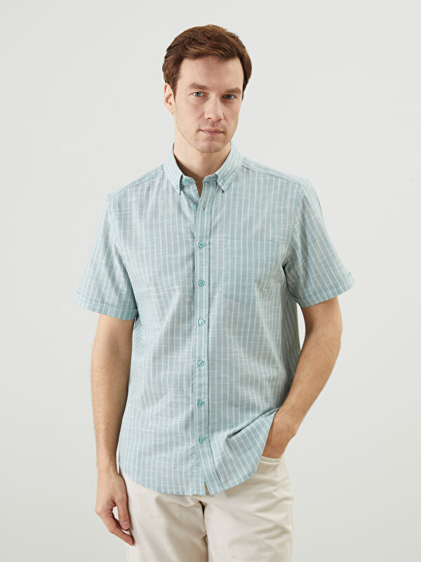LCWAIKIKI Classic Man GREEN Shirt