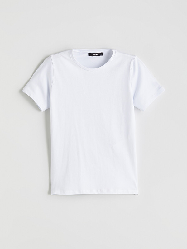 LCW Kids Bisiklet Yaka Basic Erkek Çocuk Tişört