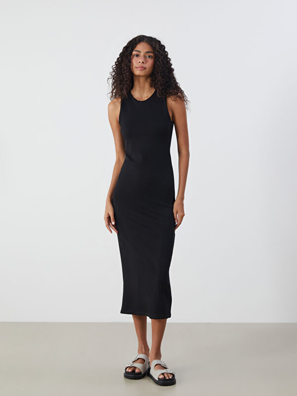 XSIDE Bisiklet Yaka Bodycon Elbise