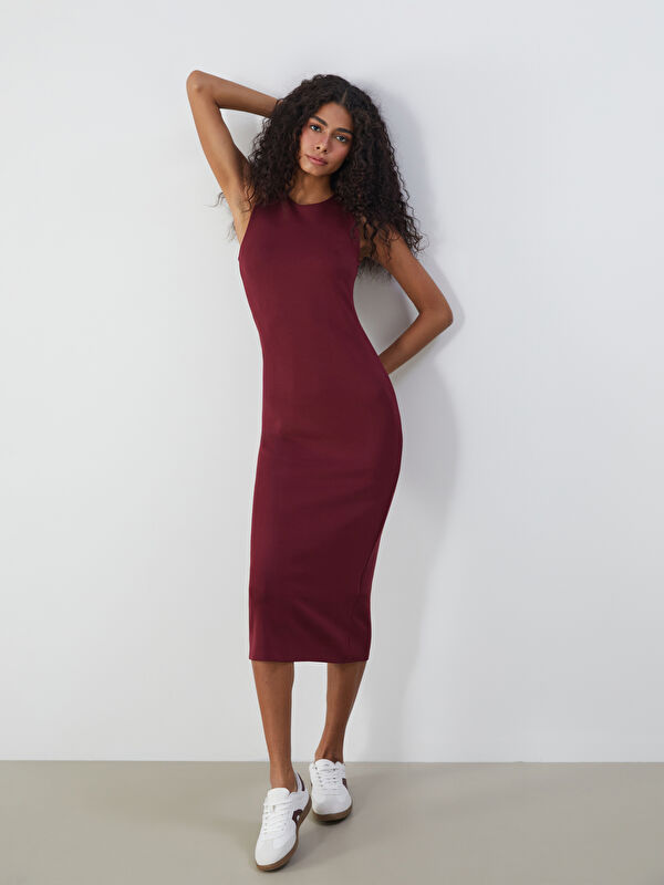 XSIDE Bisiklet Yaka Bodycon Elbise