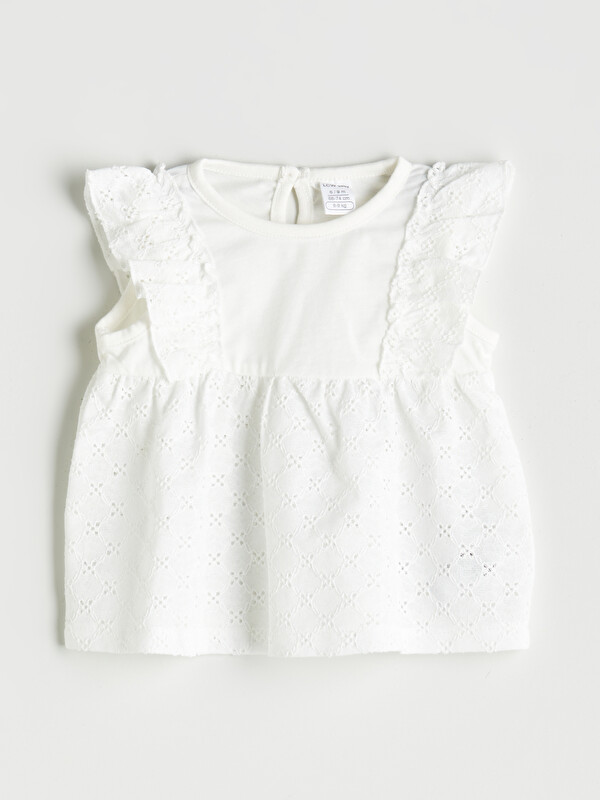 LCW baby Fırfırlı Kız Bebek Bluz
