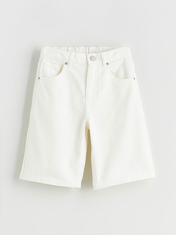 LCW Kids Basic Erkek Çocuk Jean Şort
