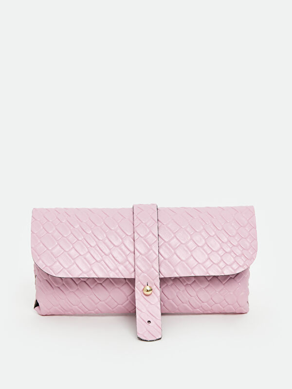 LCW ACCESSORIES Deri Görünümlü Kroko Desenli Kadın Cüzdan