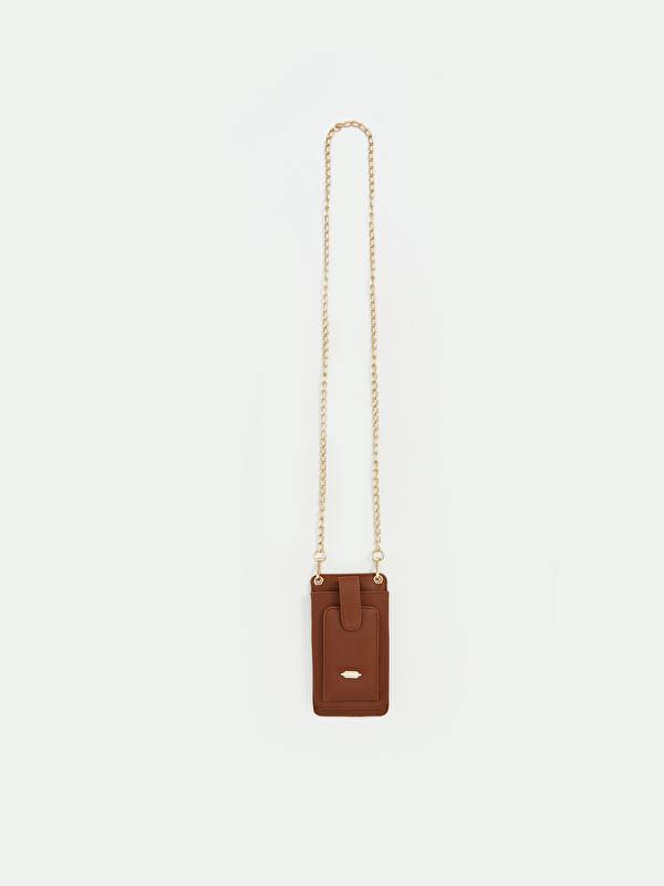 LCW ACCESSORIES Zincir Askılı Deri Görünümlü Kadın Cüzdan