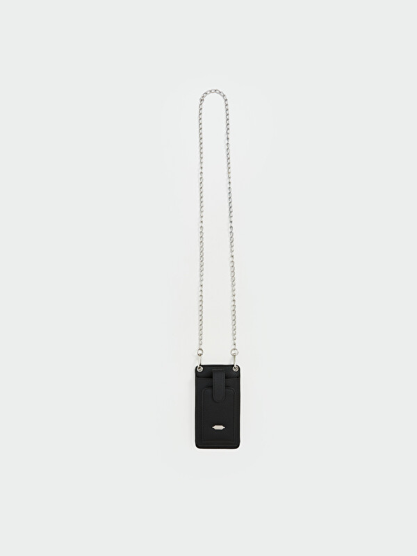 LCW ACCESSORIES Zincir Askılı Deri Görünümlü Kadın Cüzdan