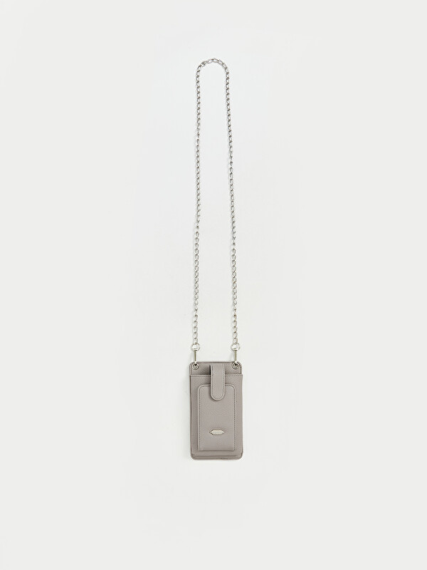 LCW ACCESSORIES Zincir Askılı Deri Görünümlü Kadın Cüzdan