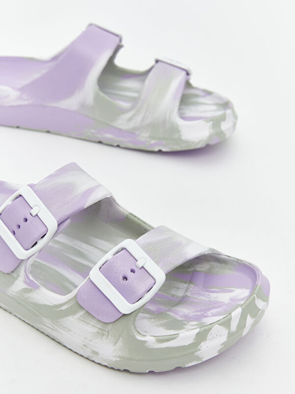 Lcw Steps Lila Lcw Steps Çift Bantlı Kadın Terlik