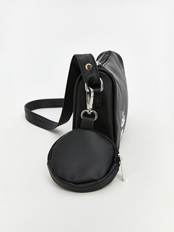 LCW ACCESSORIES Siyah Kuromi Baskılı Kız Çocuk Omuz Çantası ve