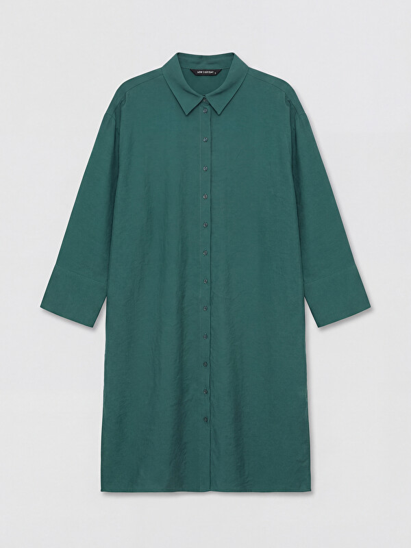 LCW Modest Oversize Modal Karışımlı Kadın Gömlek Tunik